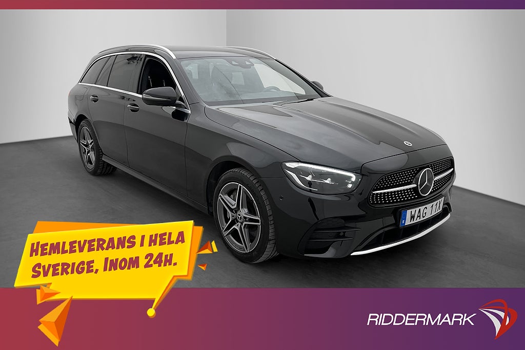 Mercedes-Benz E 300 T de 4M AMG Widescreen P-Värm B-Kam Drag