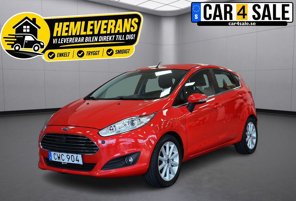 Ford Fiesta 5-dörrar 1.0 (100hk) Automat| Titanium| Euro6 | Värmare