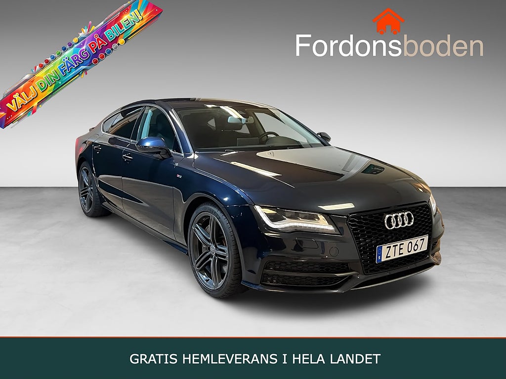 Audi A7 Sportback 3.0 TDI V6 Quattro S-Line Navi Skinn 313hk