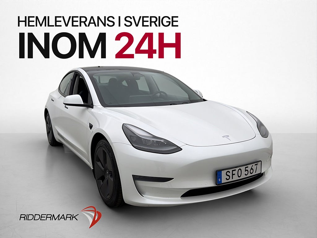 Tesla Model 3 Long Range AWD 440hk Värmepump Adp-fart Pano