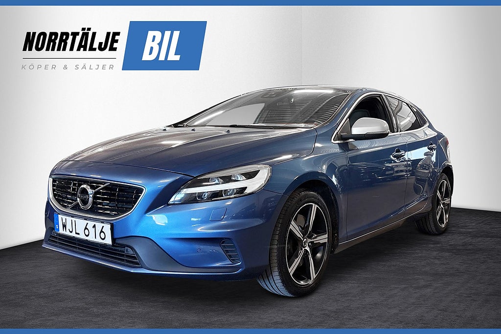 Volvo V40 T3 152 HK R-DESIGN NAVI P-VÄRM B-KAMERA BLUETOOTH 