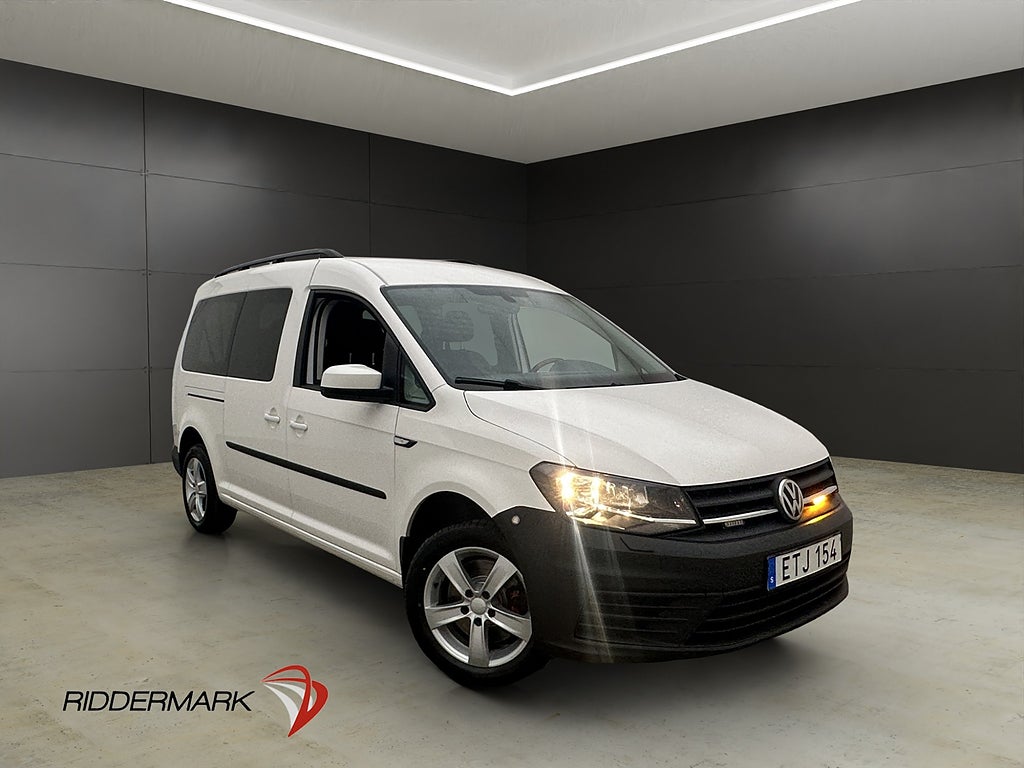 Volkswagen Caddy Maxi Life 2.0TDI Värmare PDC Dragkrok 7-Sit