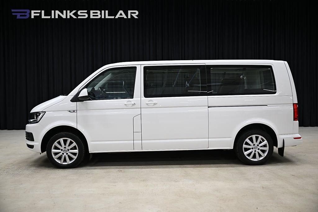 Volkswagen Caravelle 2.0 TDI 150HK L2 9-Sits|M/K-Värmare|Lågmil|Leasbar