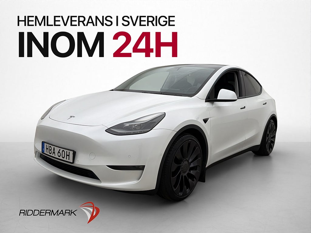 Tesla Model Y Performance AWD 1-Brukare MOMS Värmepump AP
