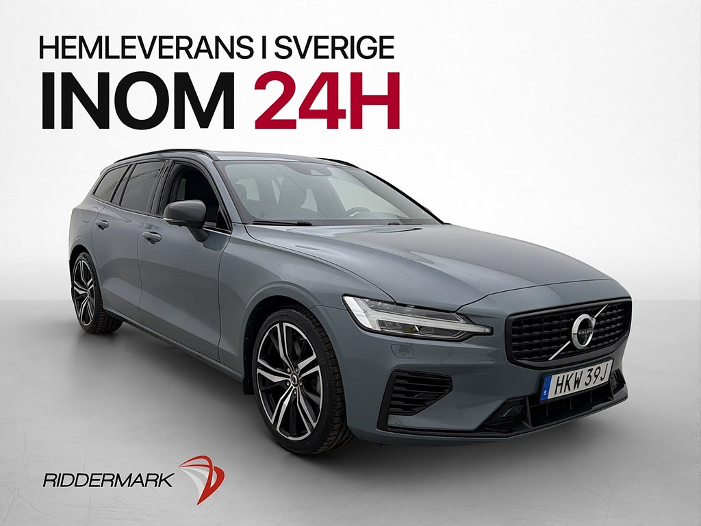 Volvo V60 T8 AWD R-Design Pano H/K Värmare 360° Drag MOMS