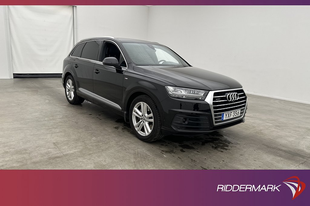 Audi Q7 45 TDI Q 231hk S-Line 7-sits Cockpit Luft 360° Drag