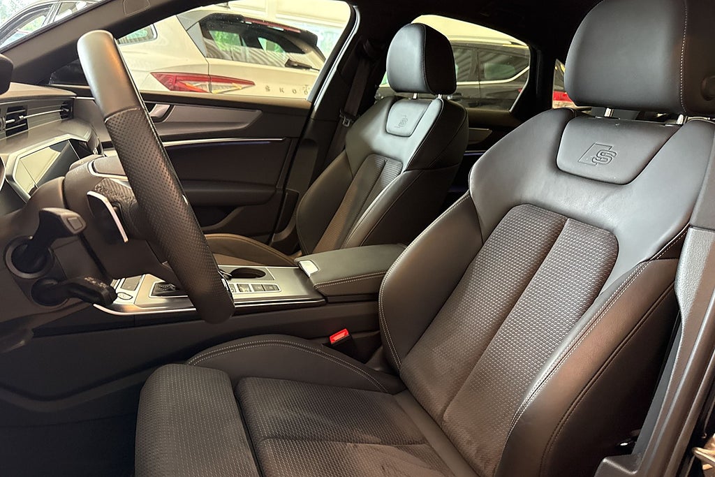 Audi A6 Sedan 55 TFSIe quattro Aut S line Moms Sov Hjul Värmare miniatyr 7
