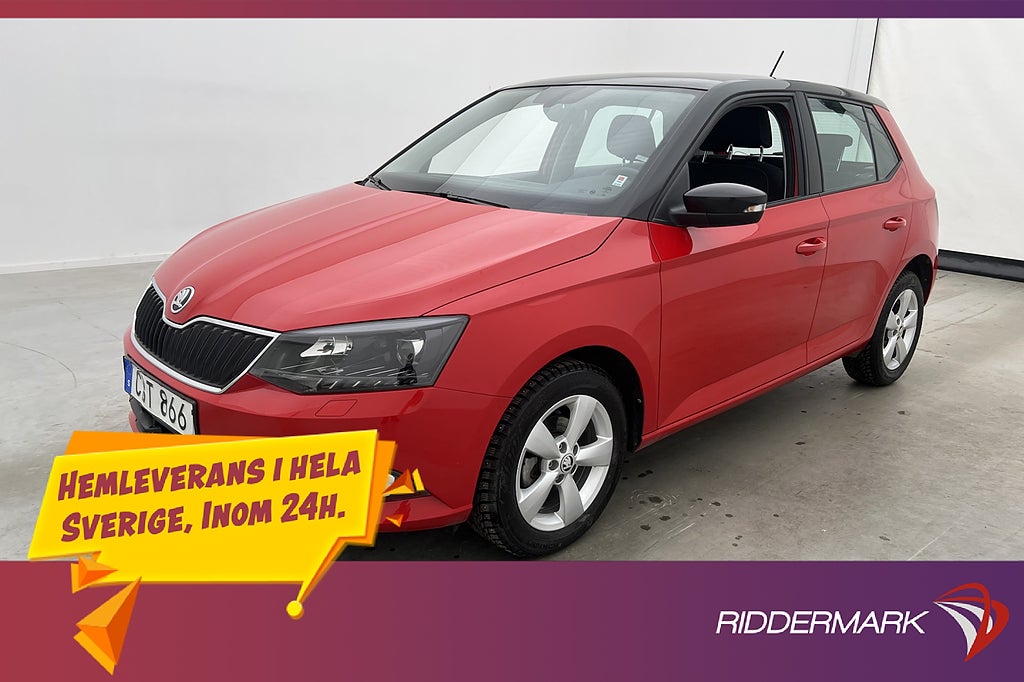 Skoda Fabia TSI 90hk Style Två-Brukare P-Sensorer CarPlay