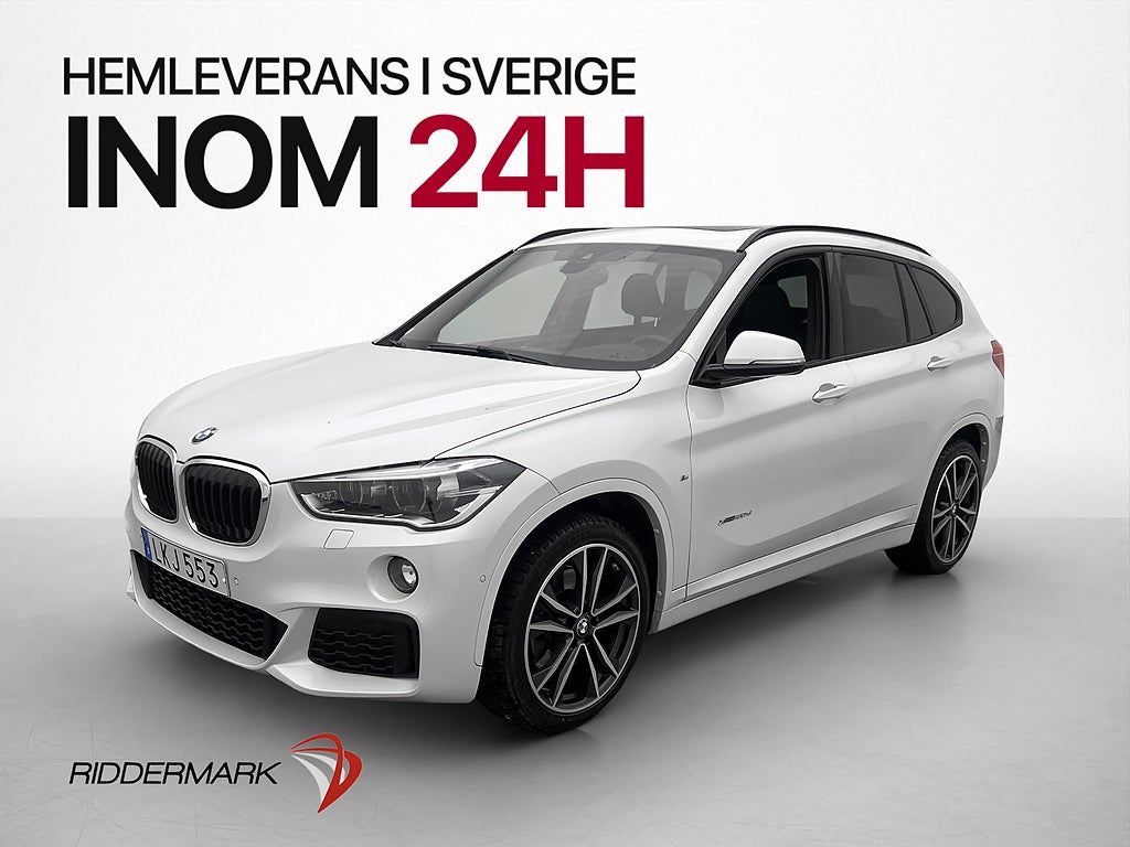 BMW X1 xDrive20d 190k M-Sport Pano HiFi Navi Skinn Dragkrok