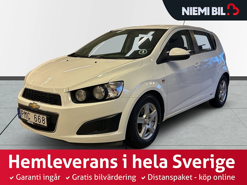 Chevrolet Aveo 1.2 SoV-däck/M-värm/Kamkedja/Farthållare/LågSkatt