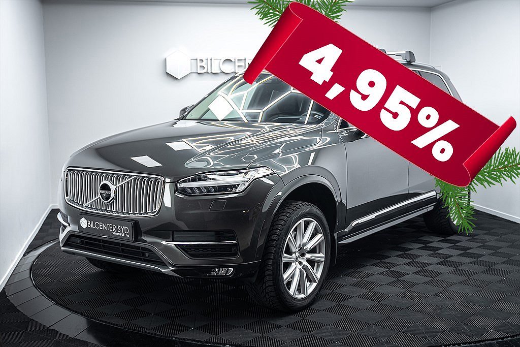 Volvo XC90 T6 AWD|Inscription|Panorama|Dragkrok|7-Sits|310hk|