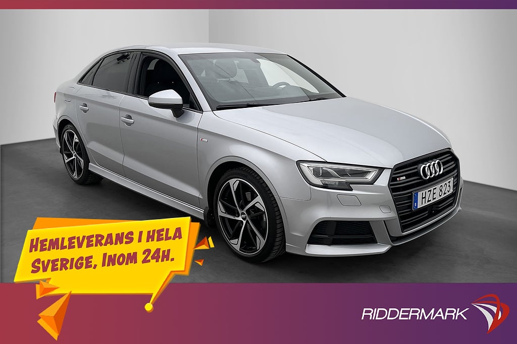 Audi A3 Sedan 35 TFSI S-Line Massage Sensorer Halvskinn