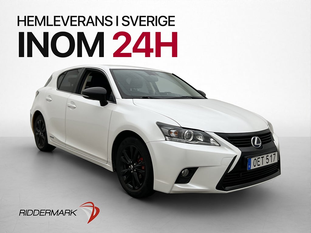 Lexus CT 200h 1.8 CVT F-Sport Värmare Kamera 0.38l/mil