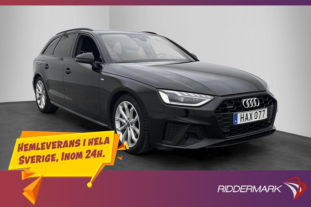 Audi A4 40 TDI Quattro S-Line Matrix Cockpit B&O Värmare