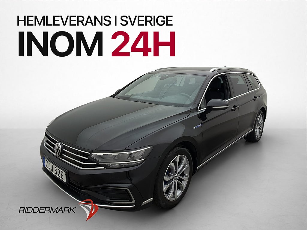 Volkswagen Passat GTE Kamera Drag Navi CarPlay Halvskinn