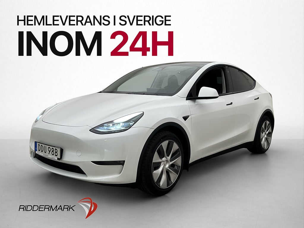Tesla Model Y Long Range AWD Drag Pano Skinn Svensksåld MOMS