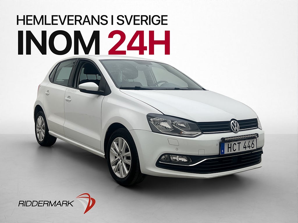 Volkswagen Polo 1.2 TSI 90hk LED-Ramp P-sensorer Farthållare