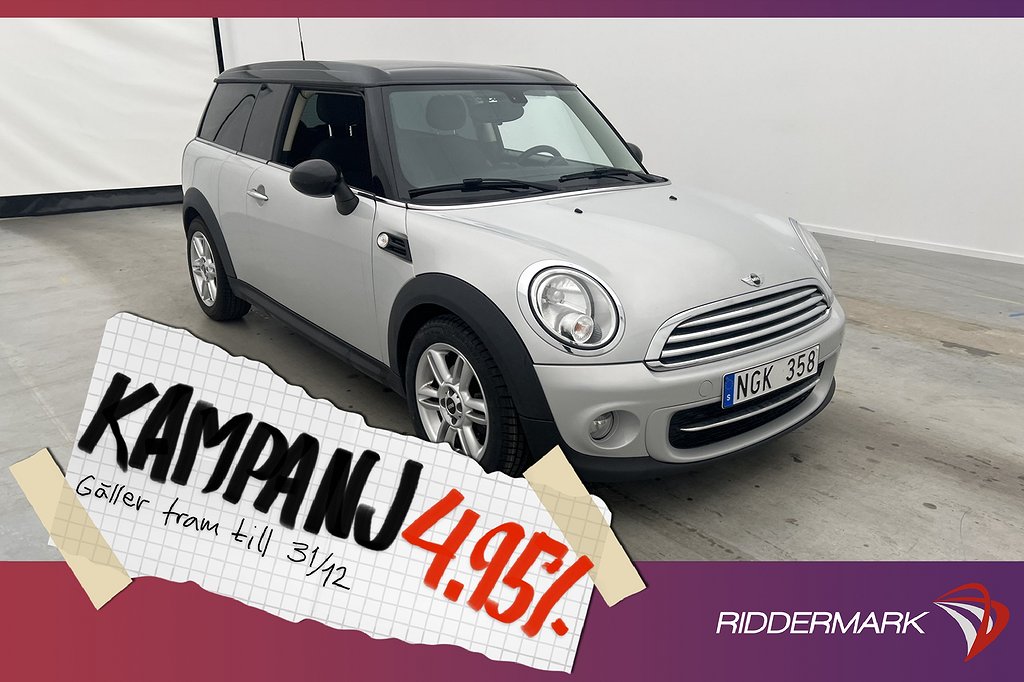 MINI Clubman D Halvskinn Sensorer Farthålla 4,95% Ränta