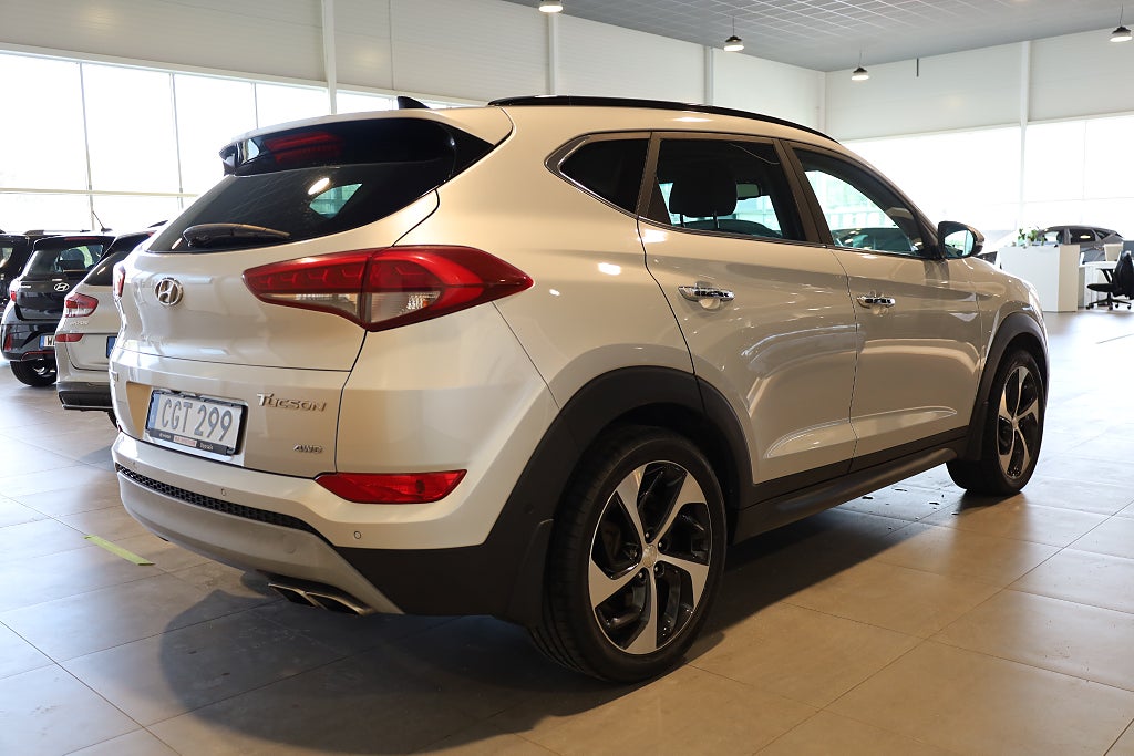 Hyundai Tucson 1,6 T-GDI 177hk Premium AWD Pano Motorv Drag 2017