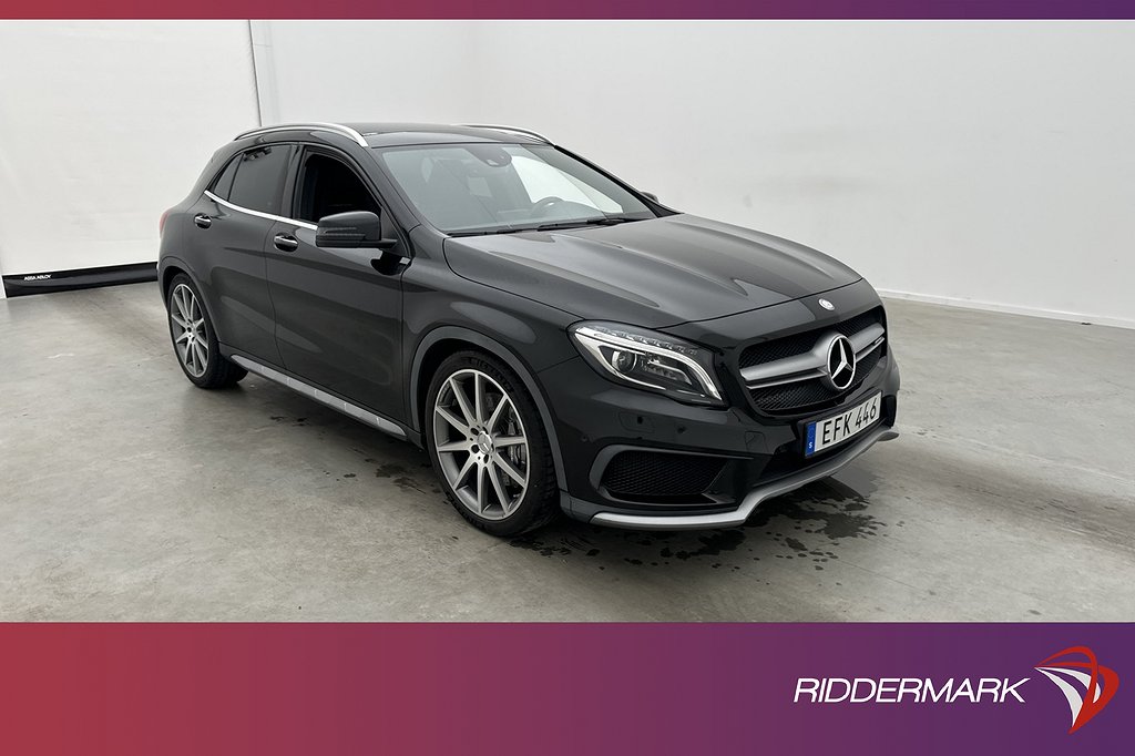 Mercedes-Benz GLA 45 AMG 4M 360hk Pano Sportavgas Elstolar