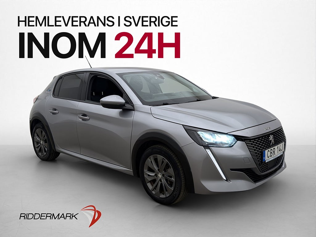 Peugeot E-208 136hk Kamera Navi CarPlay Halvskinn MOMS