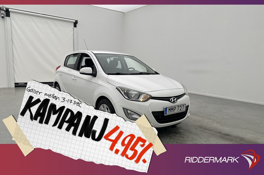 Hyundai i20 1.2 84hk Premium Värmare Sensor 4,95% Ränta