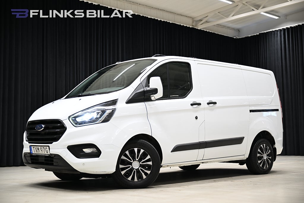 Ford transit Custom 130HK Automat|Inredning|Dubbeldörr|LED|Nykamrem