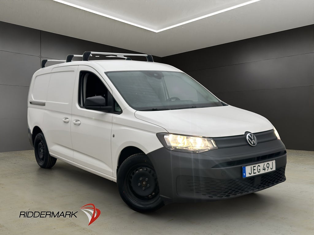 Volkswagen Caddy Maxi Cargo Värmare PDC Drag CARPLAY Moms