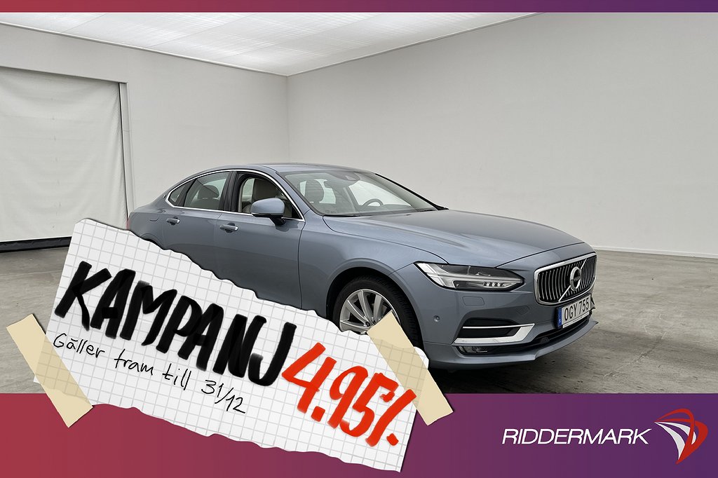 Volvo S90 T5 254hk Inscription Navi Skinn S 4,95% Ränta