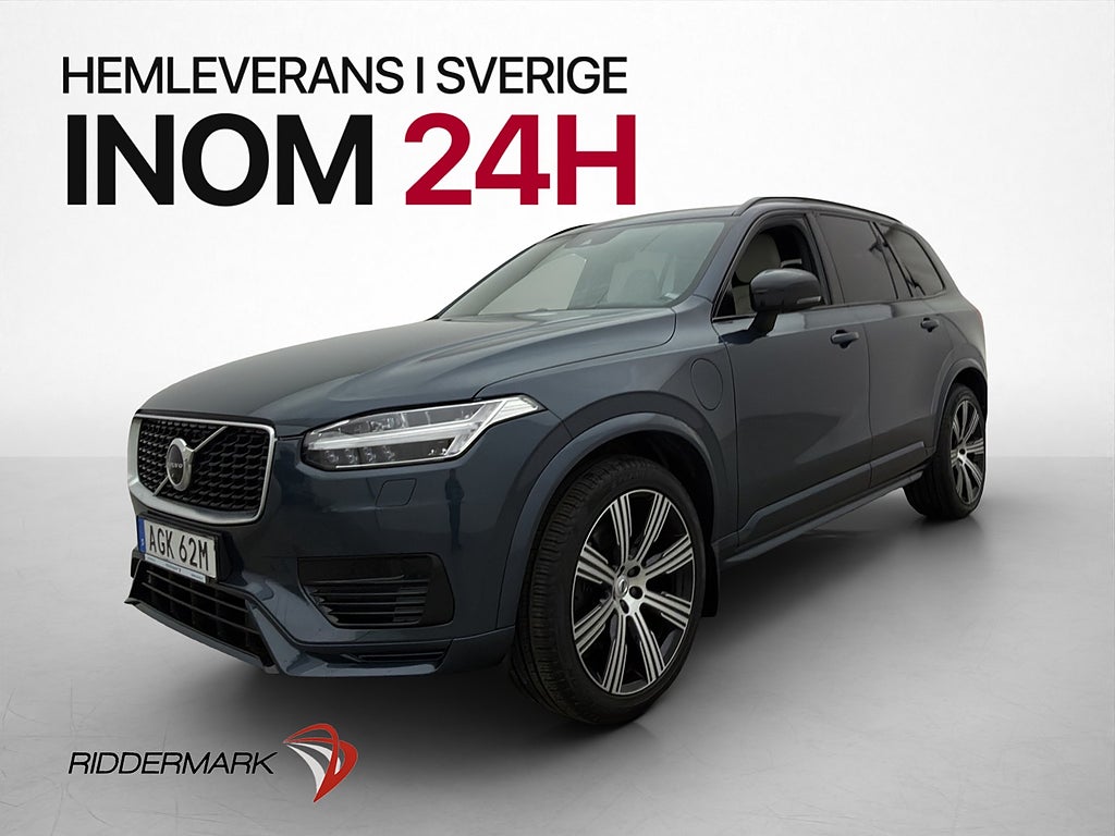 Volvo XC90 T8 AWD R-Design 7-Sits VOC B&W 360° HuD Pano Drag