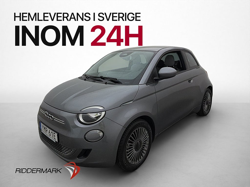 Fiat 500e 42 kWh Navi CarPlay Farthållare Bluetooth