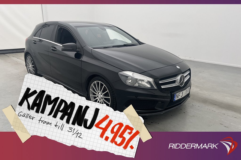 Mercedes-Benz A 180 122hk AMG Sport Halvskinn 4,95% Ränta