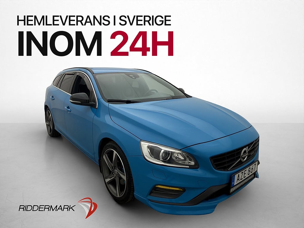 Volvo V60 D4 R-Design VOC Värmare Skinn Sensorer Kamrem-Bytt
