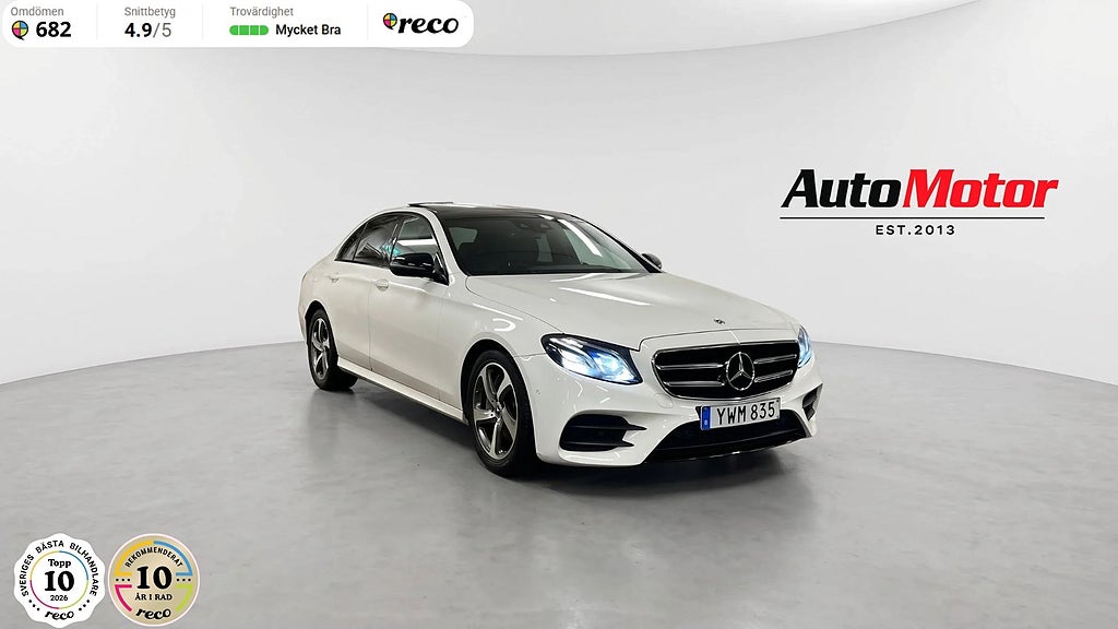 Mercedes-Benz E220 d AMG 9G Panorama/Kamera/Burmaster 194hk