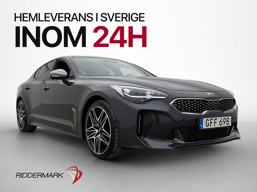 Kia Stinger GT V6 AWD 366hk Pano H/K HUD Brembo 360° CarPlay