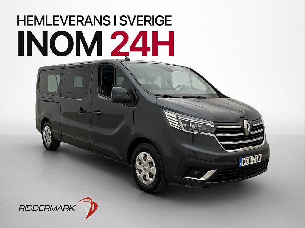 Renault Trafic Passenger Lång PDC Värm CARPLAY 9-Sits Moms