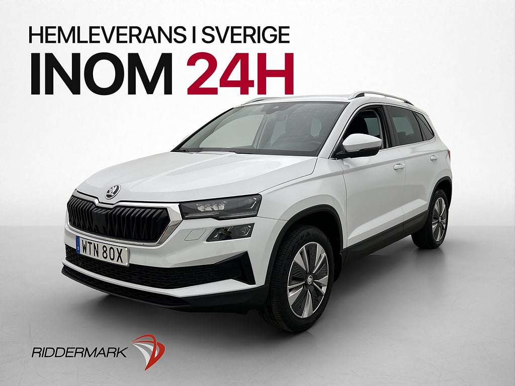 Skoda Karoq 1.0 TSI Style Kamera Rattvärme CarPlay Adaptiv