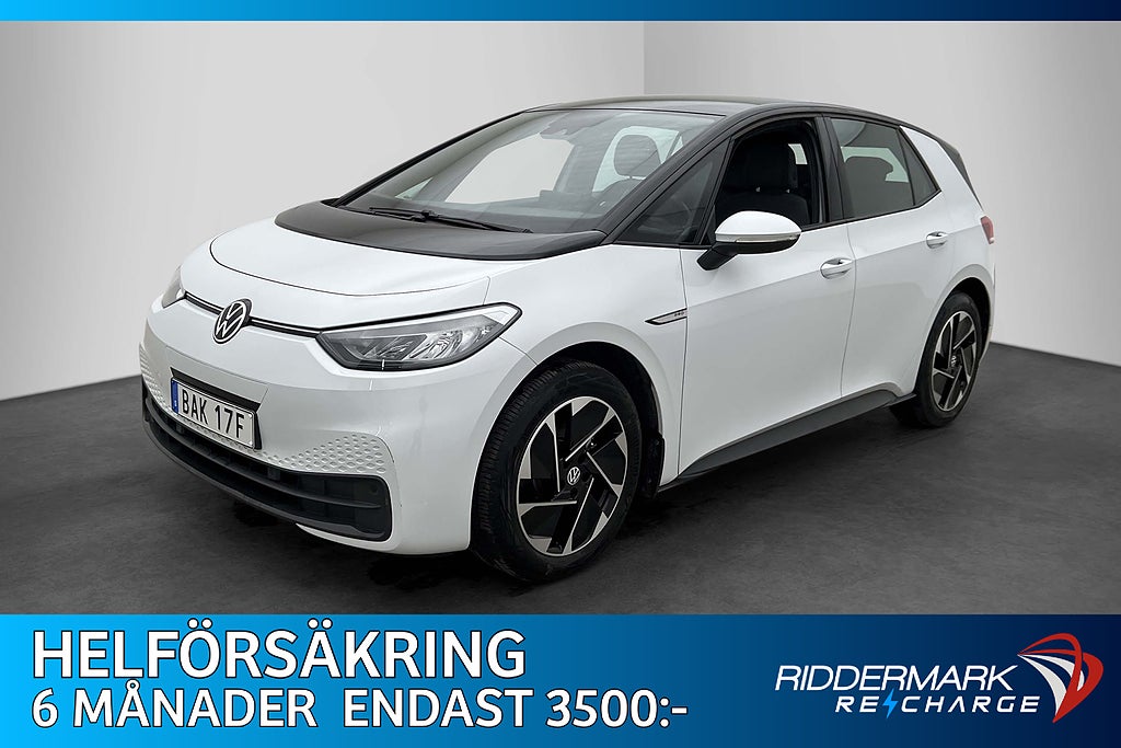 Volkswagen ID.3 Pro Performance 204hk Värmare CarPlay MOMS