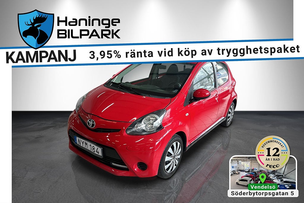 Toyota Aygo 5-dörrar 1.0 VVT-i MultiMode SUPERDEAL 3.95% / KAMKEDJA
