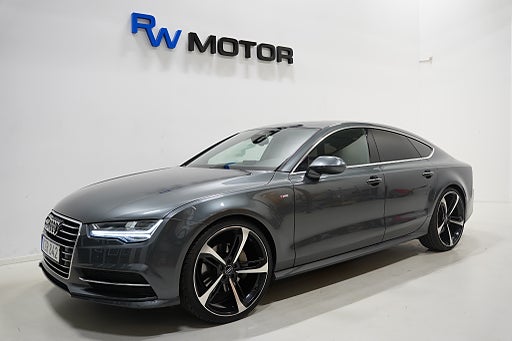 Audi A7 2.0 TFSI Quattro 252hk S Line Lucka Skinn Dragkrok 22"