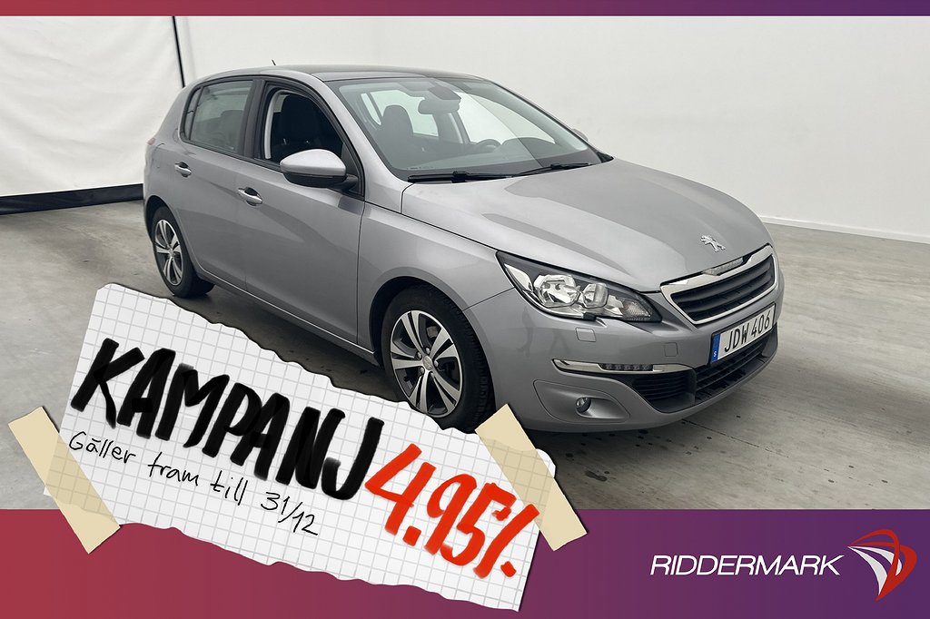 Peugeot 308 1.6 BlueHDI 120hk Active Panoram 4,95% Ränta