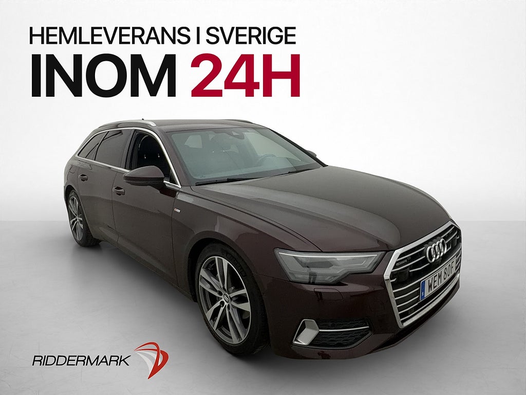 Audi A6 40 TDI Q S-line Värm Halvskinn Kamera Navi Drag