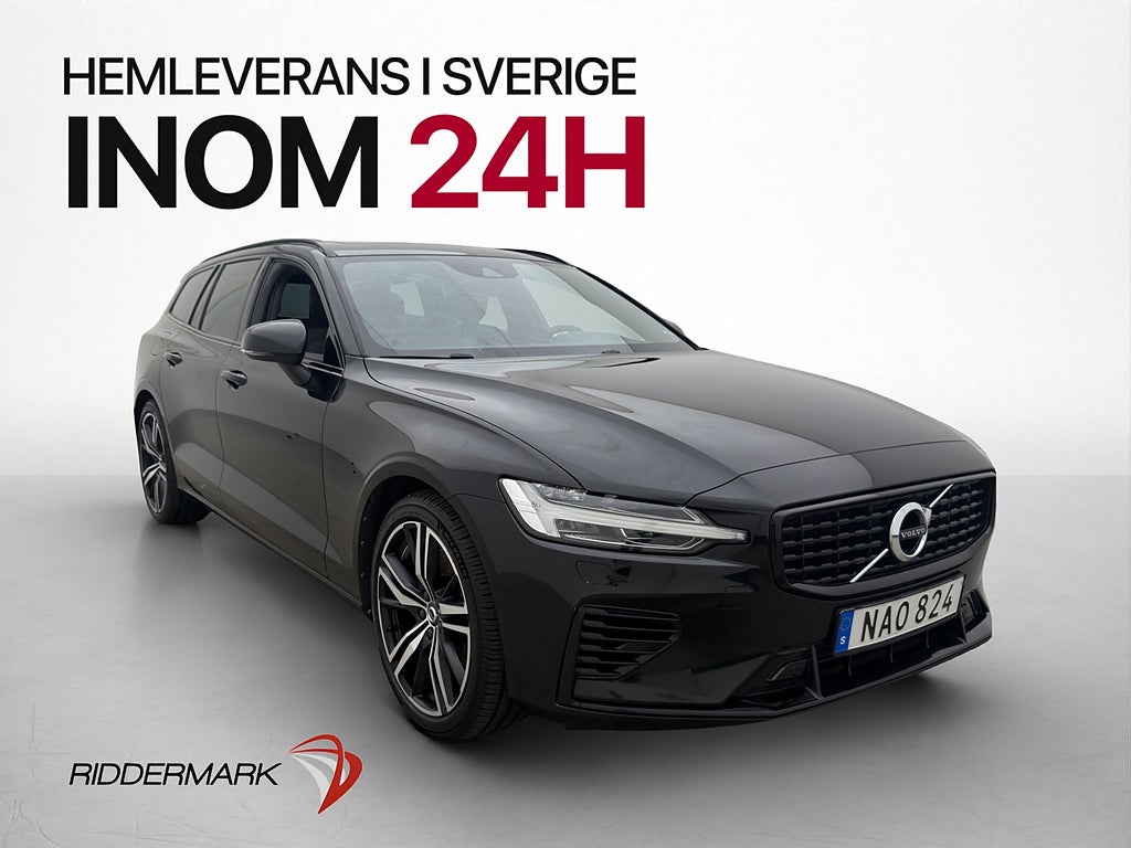 Volvo V60 Recharge T6 AWD R-Design Pano Drag Kamera Elstolar