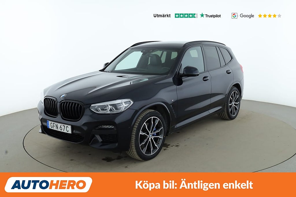 BMW X3 xDrive30d M Sport / 360, Dragkrok, Rattvärme