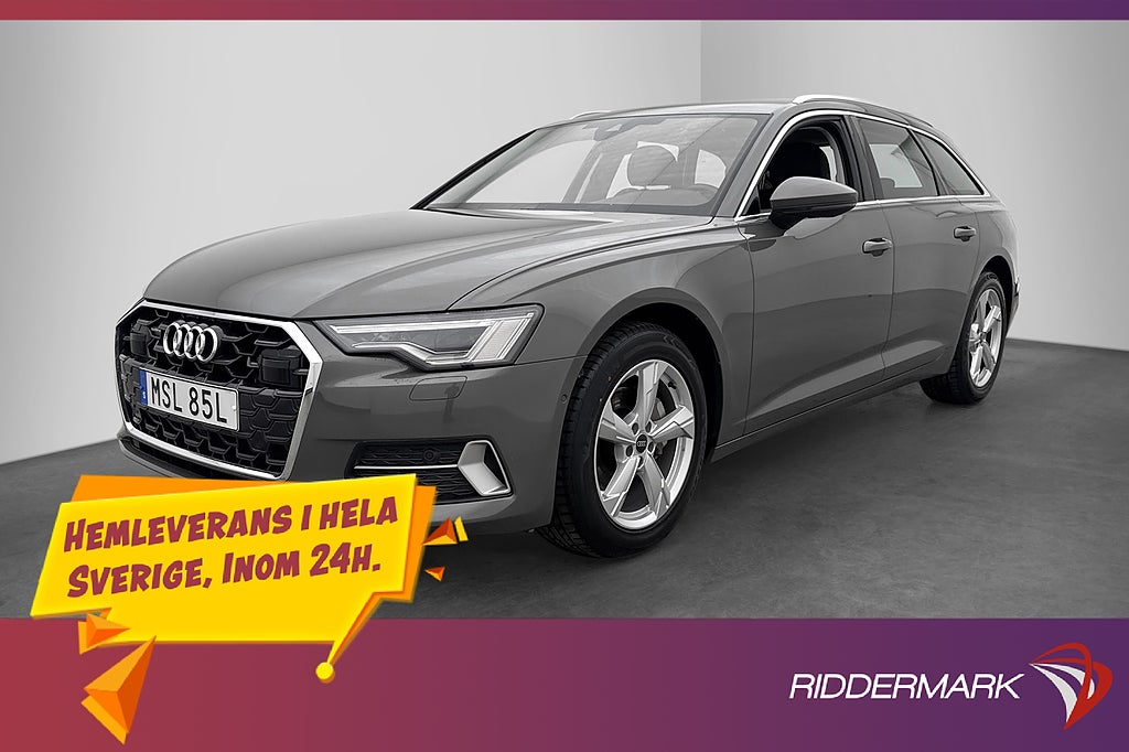 Audi A6 Avant 40 TDI Q Cockpit Kamera Värm Drag MOMS