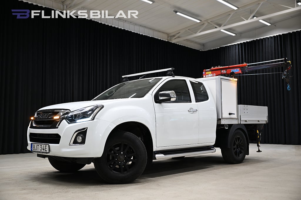 Isuzu D-Max 163HK Automat Halvskåp Kranbil EnÄgare Leasebar