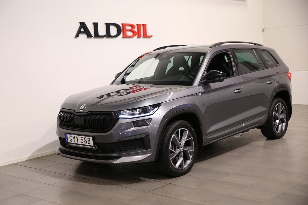 Skoda Kodiaq TDI 200hk 4x4 Sportline DSG / Dragpkt / Värm / Backkamera