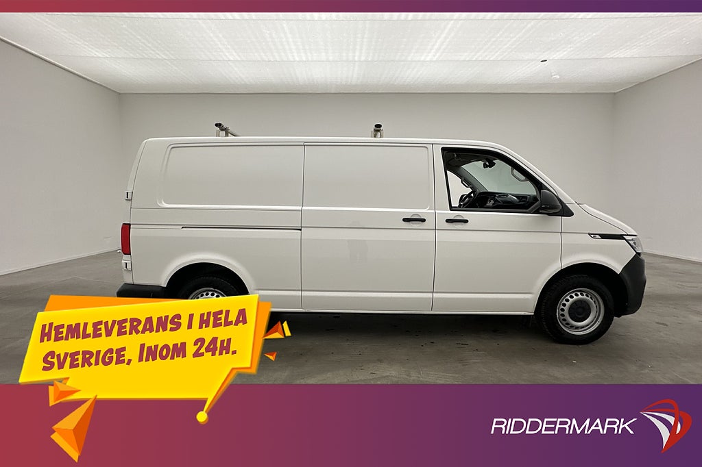 Volkswagen Transporter L2 Värm PDC Drag 2xDörr CARPLAY Moms