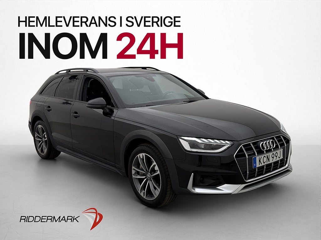 Audi A4 Allroad 45 TFSI 245hk Q Cockpit Sensorer Navi Drag