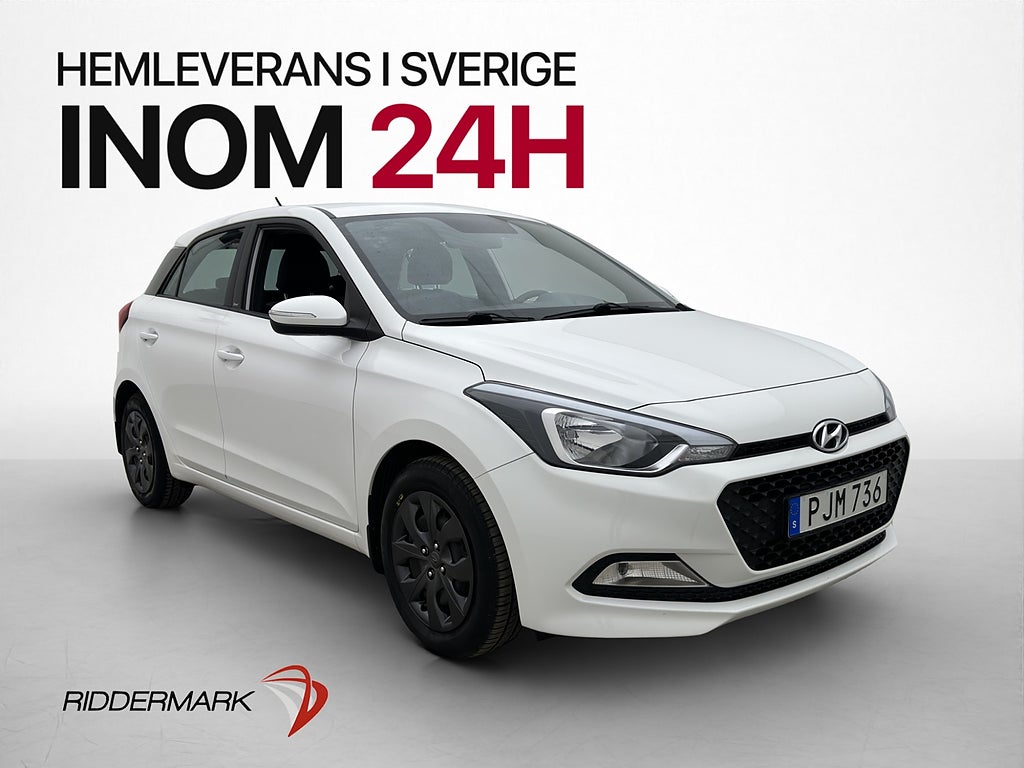 Hyundai i20 1.2 75hk Comfort En-Brukare Rattvärme 0.42l/mil